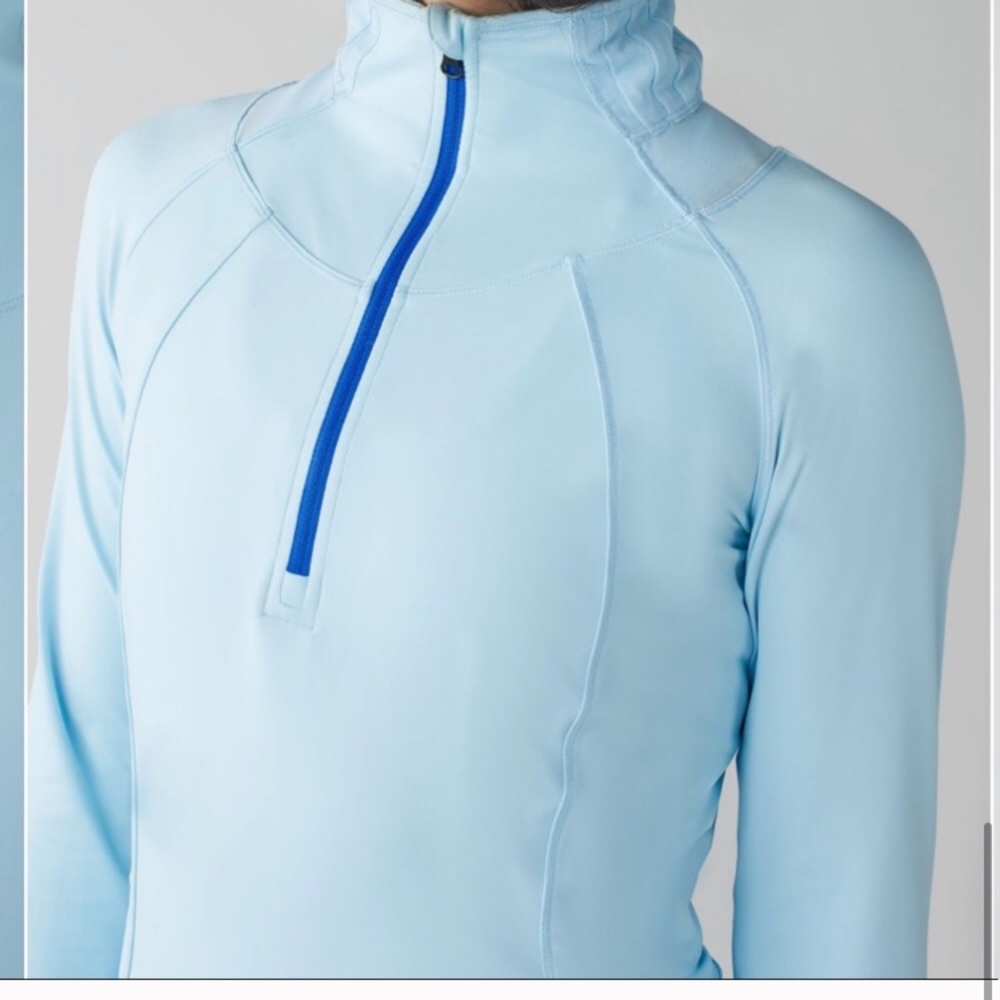 Light blue lululemon half zip
